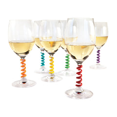 Spring Silicone Wine Charms