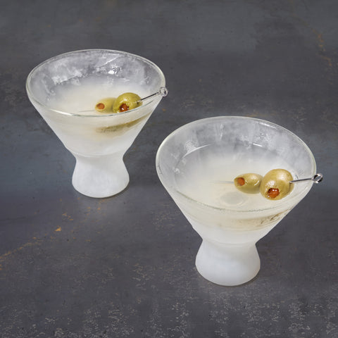 Glass FREEZE™ Martini Glass by HOST®  (set of two)