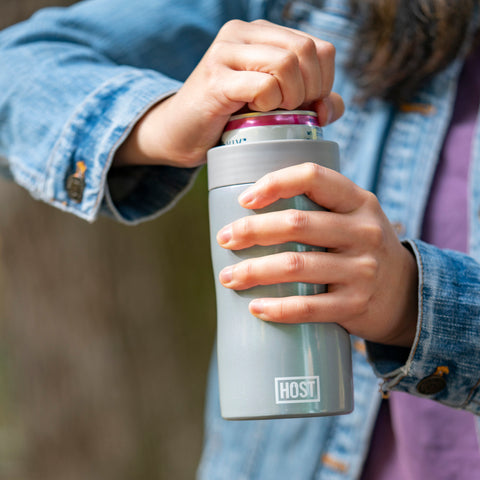Stay-Chill Slim Can Cooler in Space Gray by HOST®