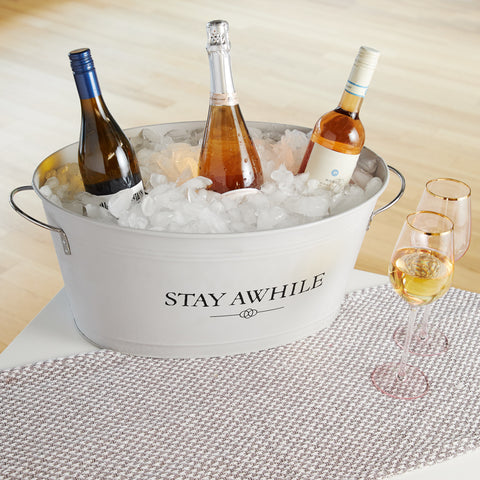 Stay Awhile Metal Drink Tub by Twine Living®