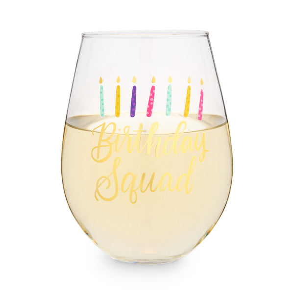 Birthday Squad 30 oz Stemless Wine Glass by Blush®