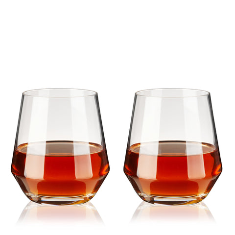 Whiskey Glass and Sphere Ice Tray Set by True