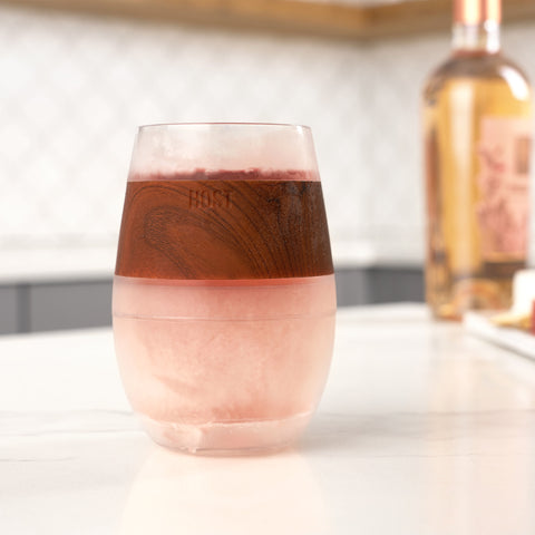 Wine FREEZE™ Cooling Cup in Wood Cup by HOST®