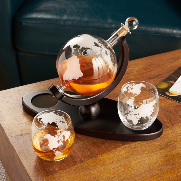 Globe Decanter & Whiskey Tumblers Set by Viski®