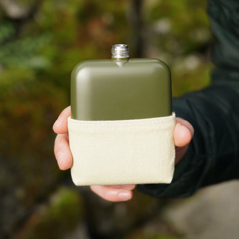 Matte Army Green Flask by Foster & Rye™