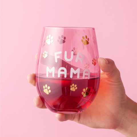 Fur Mama Stemless Wine Glass by Blush®