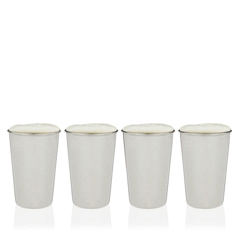 Stainless Steel Pint Cups, Set of 4 by True