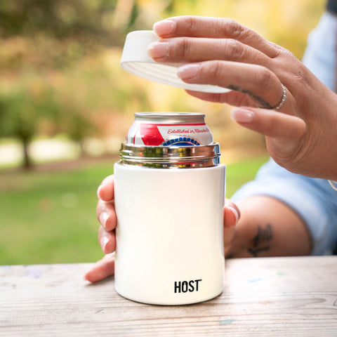 Stay-Chill Standard Can Cooler in Pearl White by HOST®