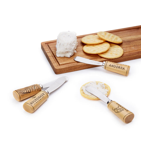 Cork Handled Cheese Spreader by Twine Living® (Set of 4)