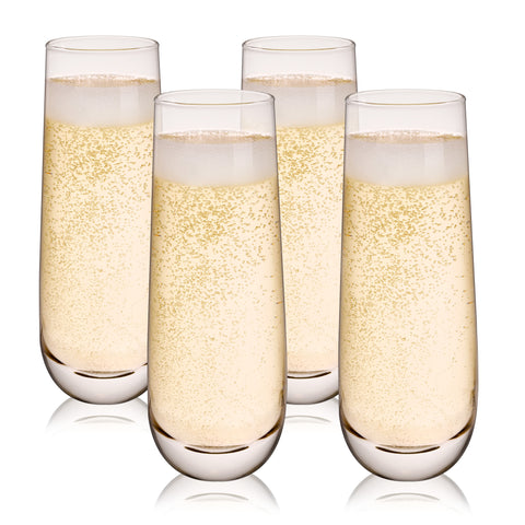 Stemless Champagne Glass by True set of 4
