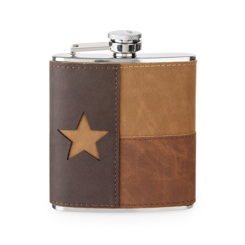 Leather Texas Flask by Foster & Rye™