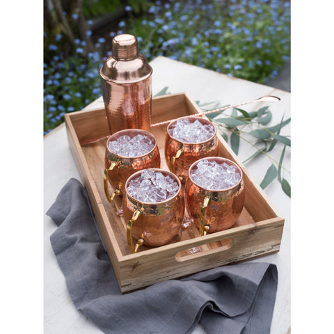 Hammered Copper Bar Set by Twine®