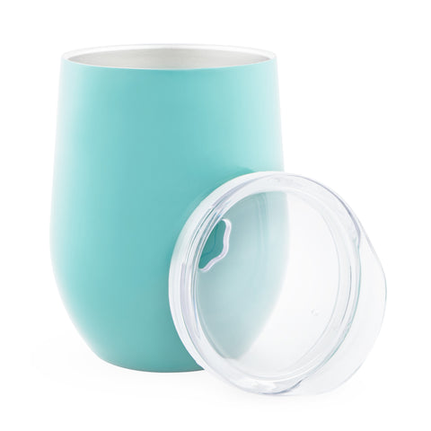 Sip & Go Stemless Wine Tumbler in Light Blue by True